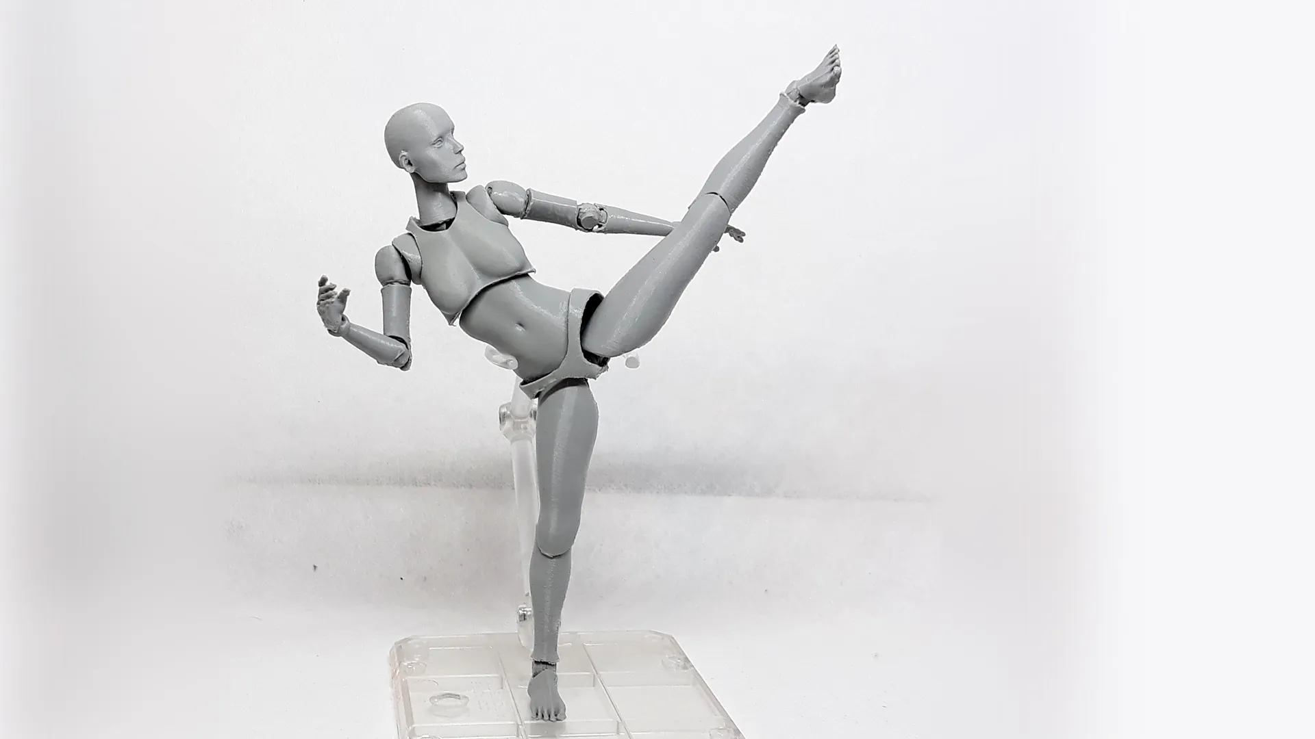 Lady Figure the 3D printed female action figure