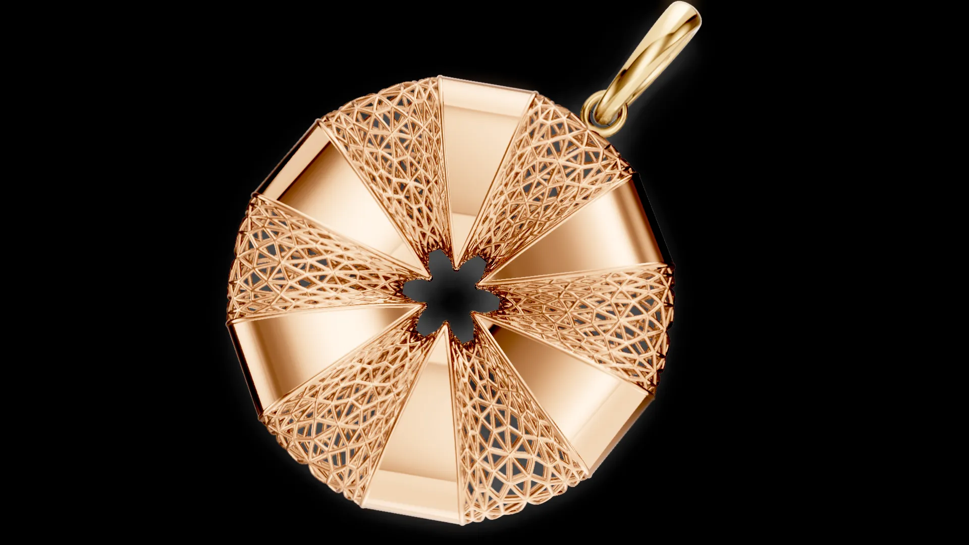 Flower Jali Pendant