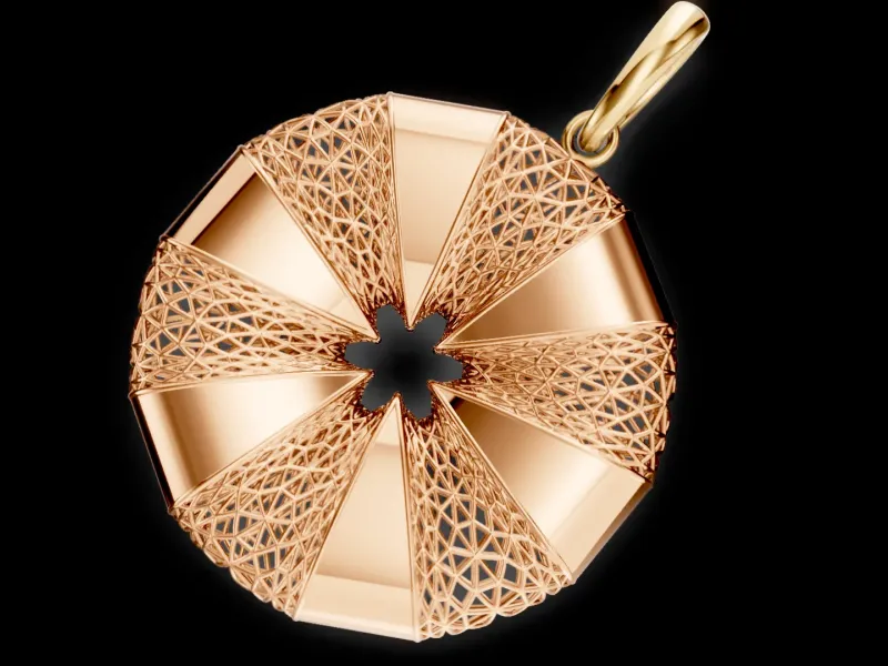 Flower Jali Pendant