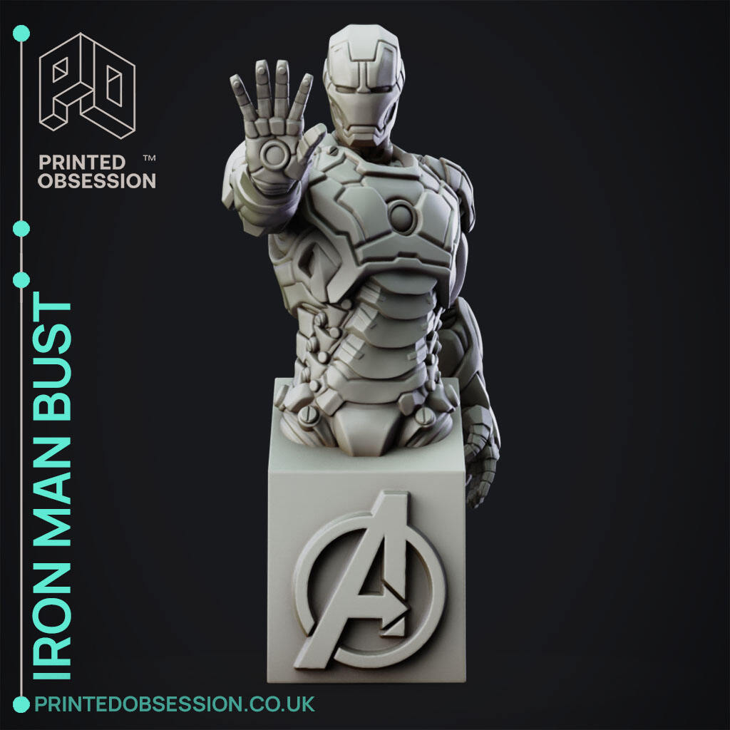 Iron Man Bust - Marvel - Fan Art-1