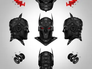 Batman Mask perfekt Model