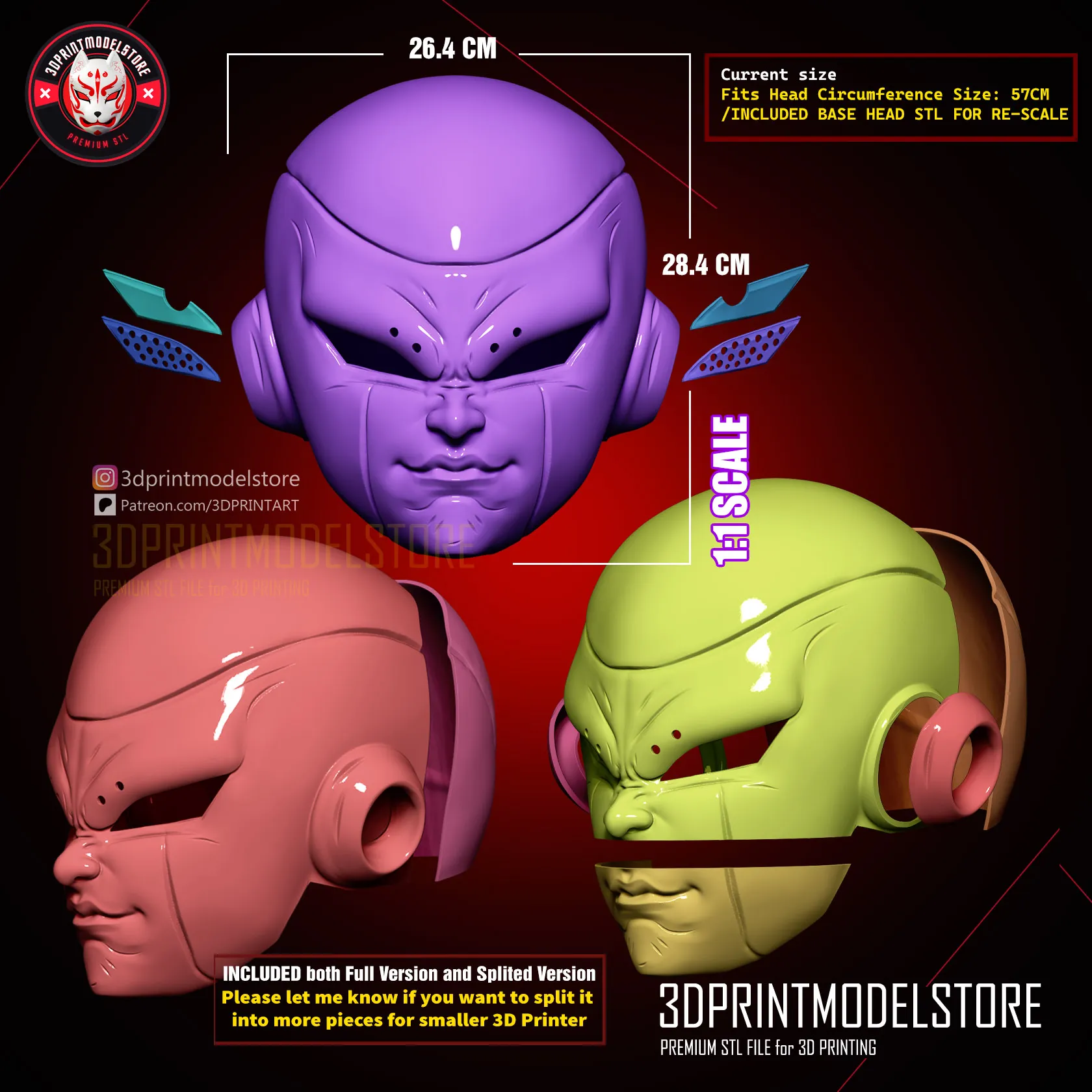 Frieza Dragon Ball Z Cosplay Mask - Anime Frieza Helmet