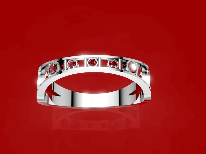 Semi Moving Bezel Ring