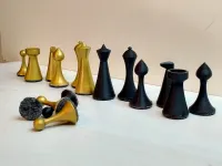 Modern Chess Set 3MFL – Sleek Minimal Pieces for 3D Printing-2