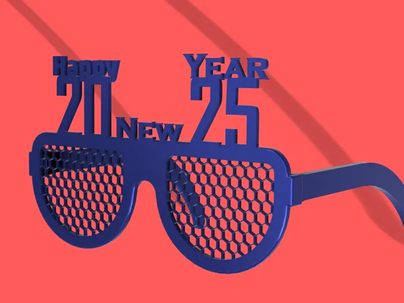 Lunettes de Nouvel An 2025 – Happy New Year 2025