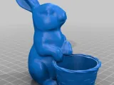 Easter rabbit with basket-1