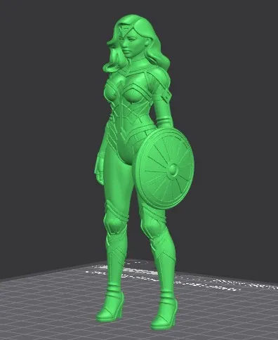 Wonder Woman:Collection-level hyper-realism × cute style