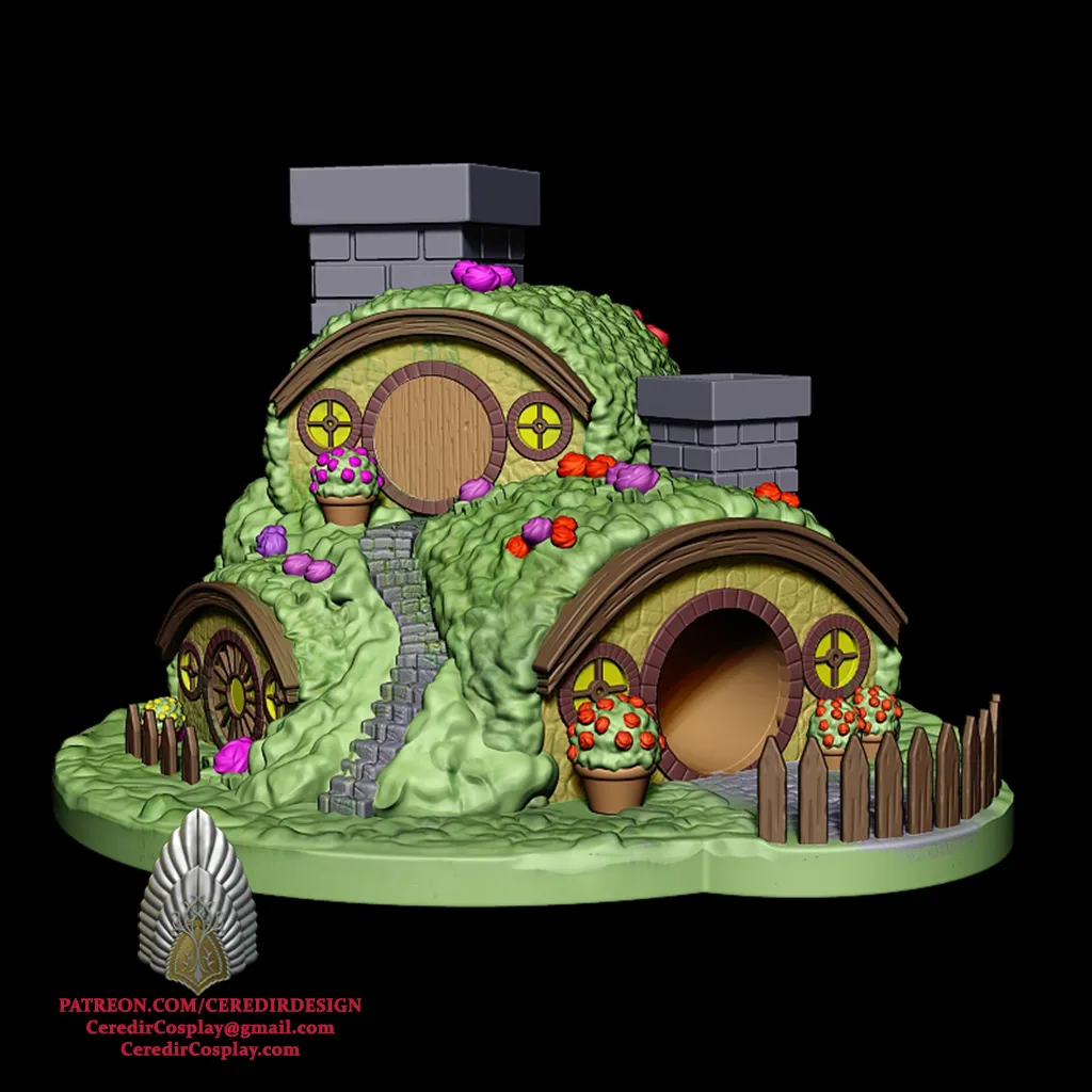 Bag End Dice Tower lord of the rings 3D DIGITAL DOWNLOAD