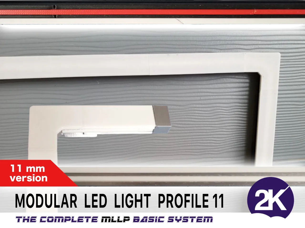The Modular LED Light Profile, MLLP 11 for LED light strips