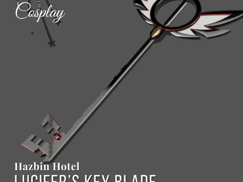 Lucifer Morningstar's Keyblade 3D Model Hazbin Hotel Cosplay