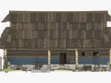Slavic Medieval Tailor House with Interior Low Poly Style-5