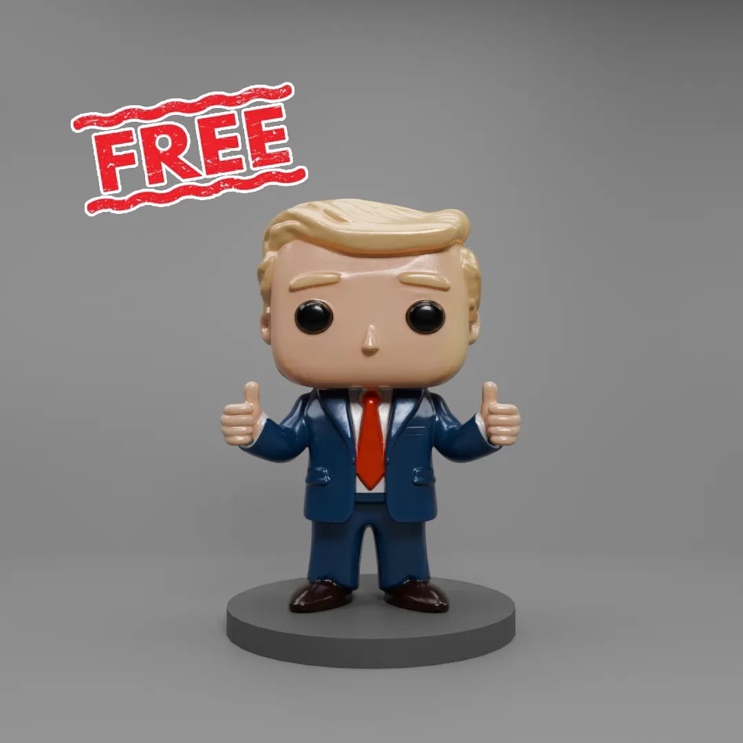 trump chibi style model FREE