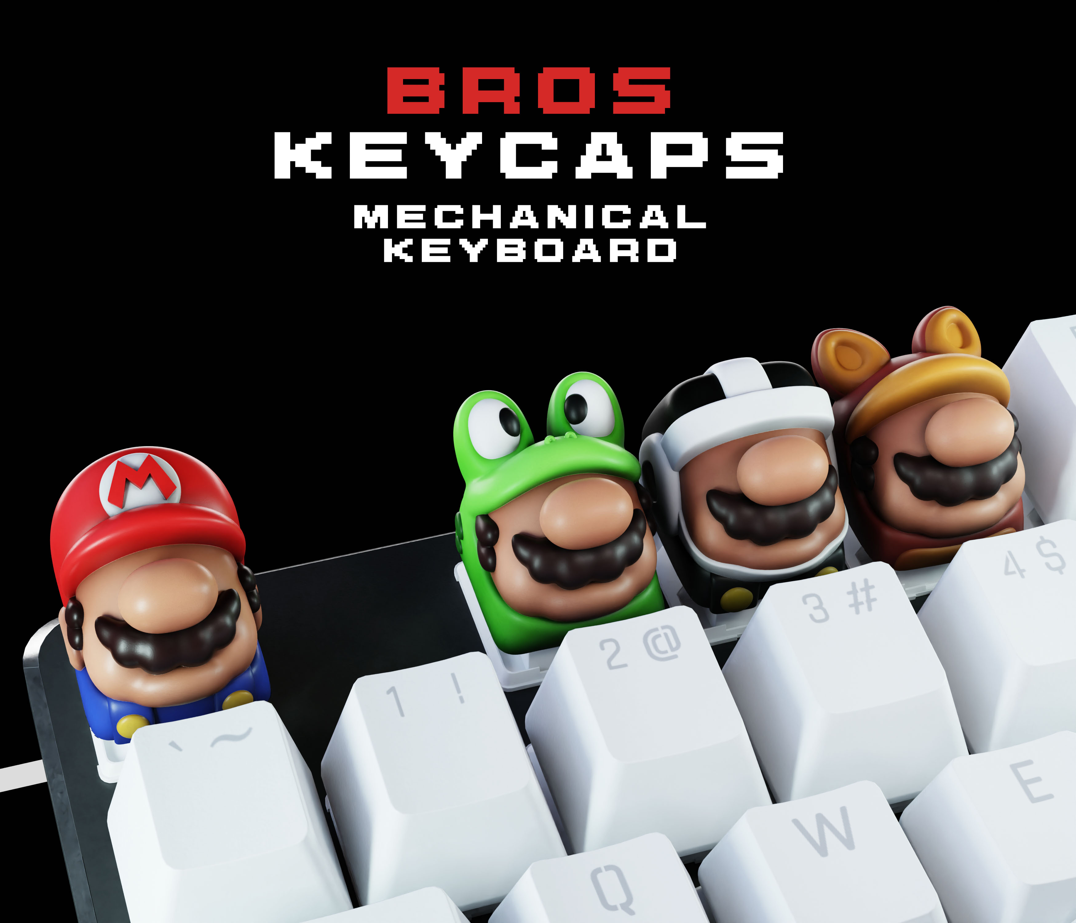 Bro Key Keyboards BROS KEYCAPS COLLECTION - MECHANICAL KEYBOARD | 3D models download ...