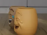Laughing Emoji 3D Print Model Planter STL File-3