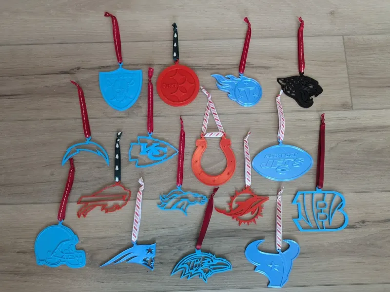 NFL AFC Kerstboom Ornament Set (16 teams)