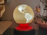 Rotating Earth lamp-0