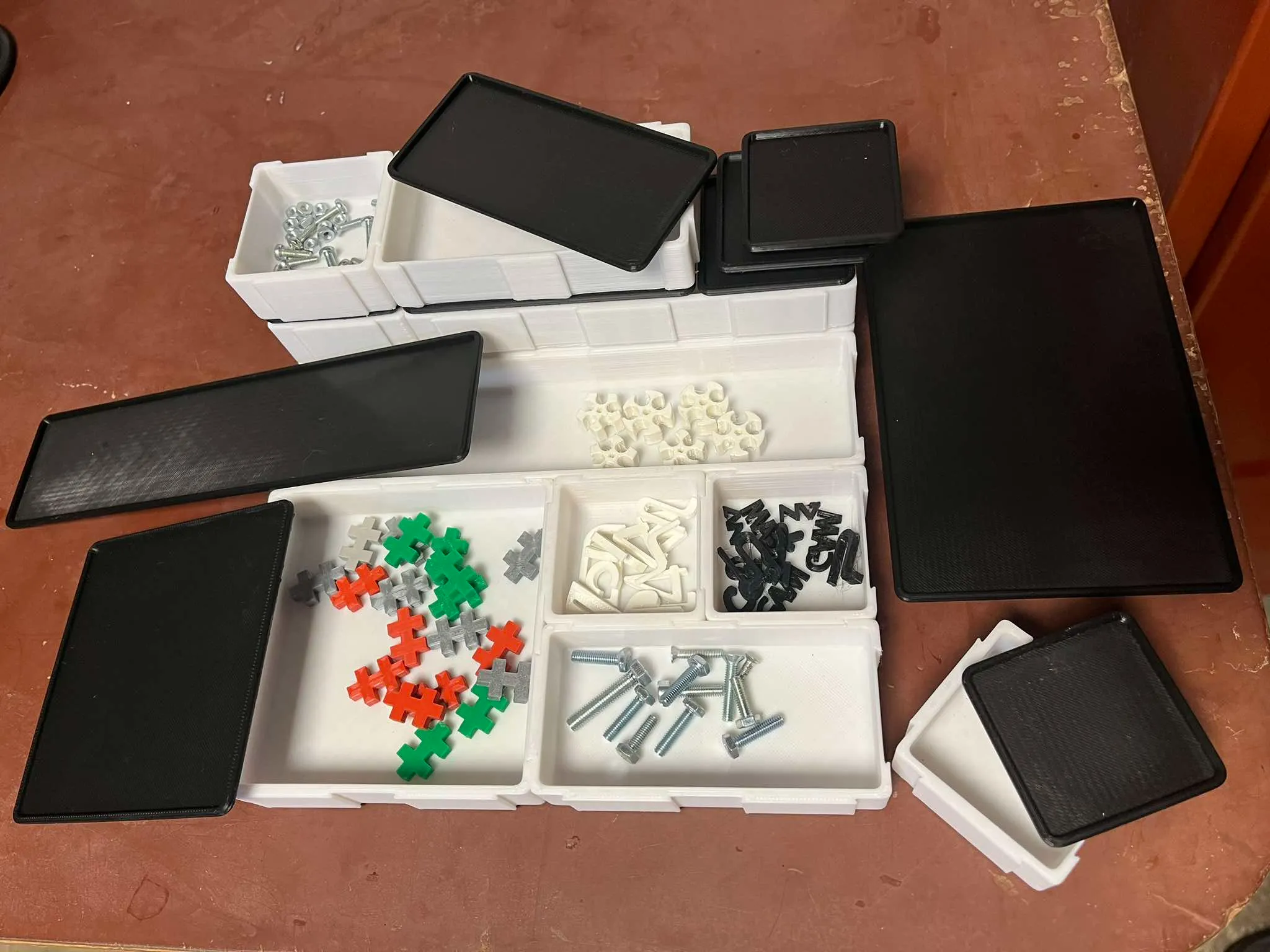 Manager, organizer, Modular boxes 50x50x20 mm module