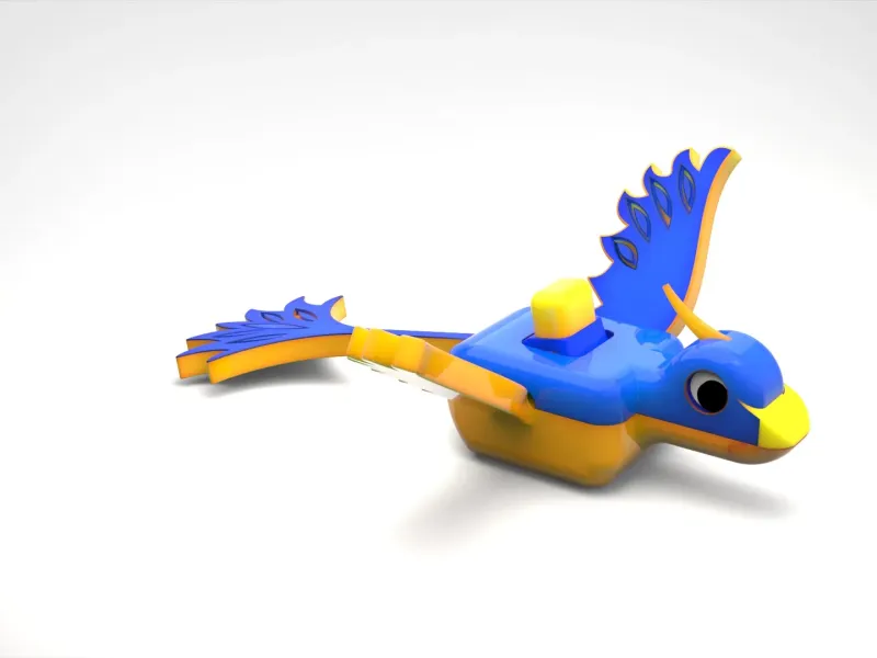 Modelo de pájaro mecánico diminuto
