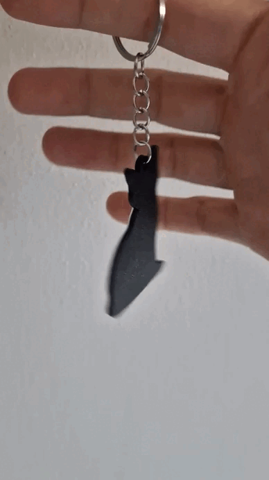 Siamese 2 keychain+magnet