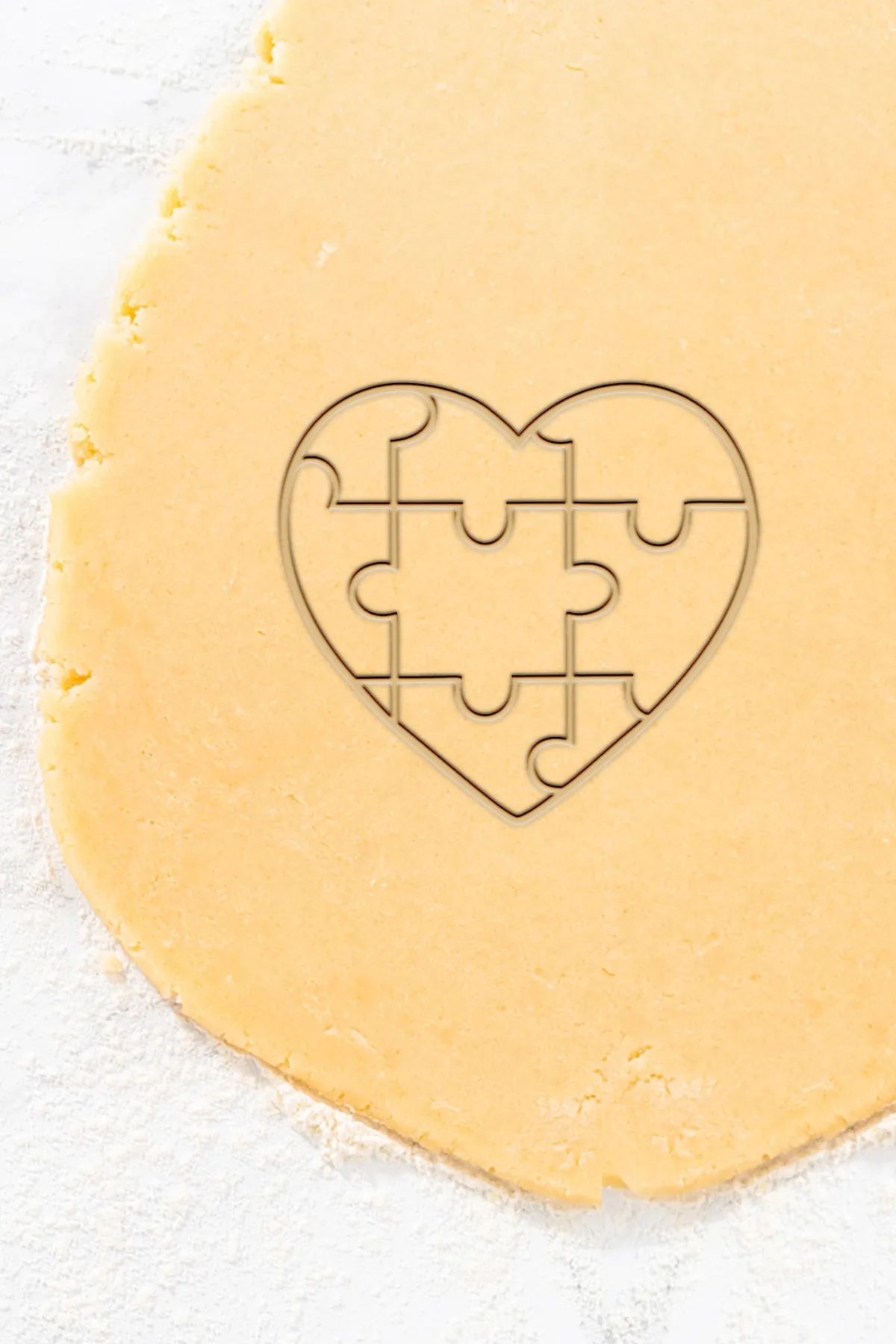 Puzzle Heart Cookie Cutter, Biscuit Cutter