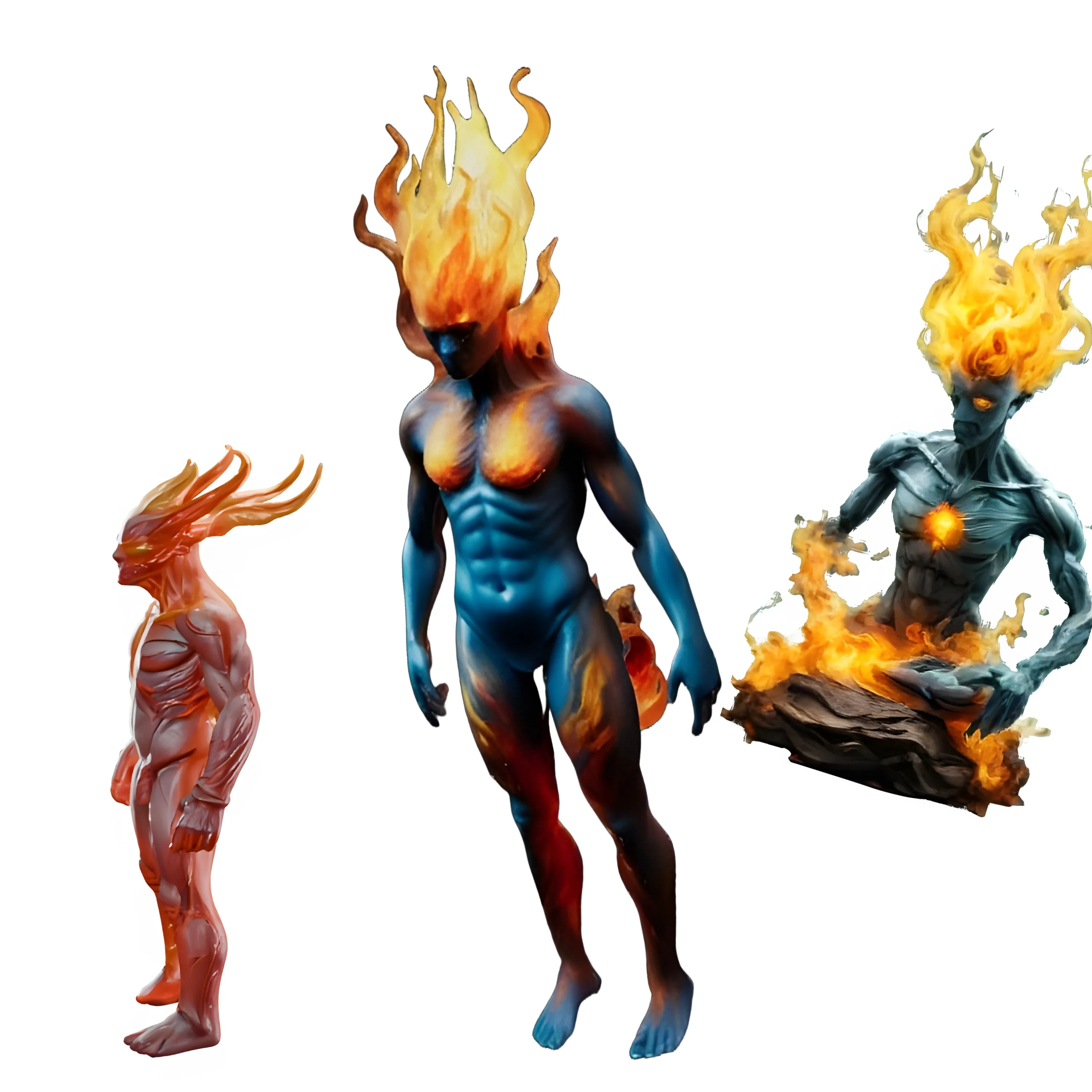 Characters Creatures STL Download Flame Sentinel Elemental Fire characters-creatures-stl-download-flame-sentinel-elemental-fire