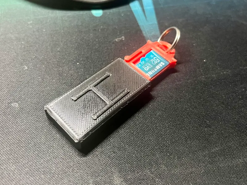 Micro SD keychain