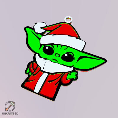 Santa Baby Yoda Christmas Decoration