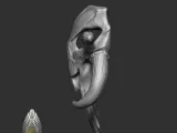 MYTHOSAUR HAIR CLIP 3D DIGITAL FILE DOWNLOAD-3