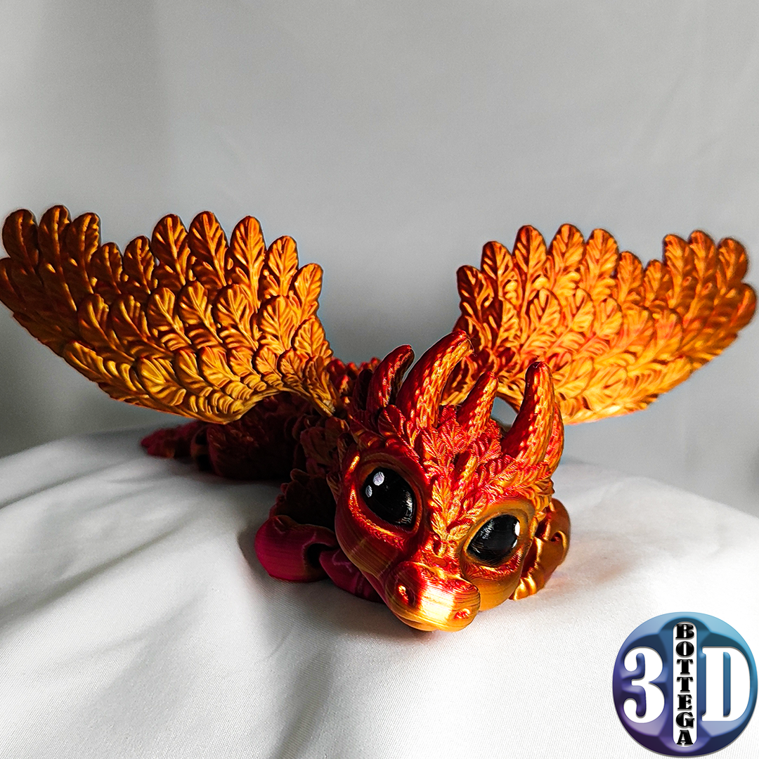 Deyva, the winged baby dragon, articulated, flexy, toy