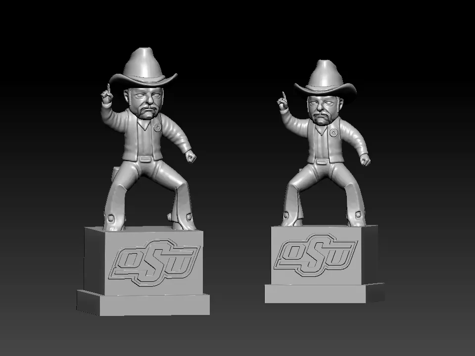 NCAA - Pistol Pete - Oklahoma State University mascot - 3d p