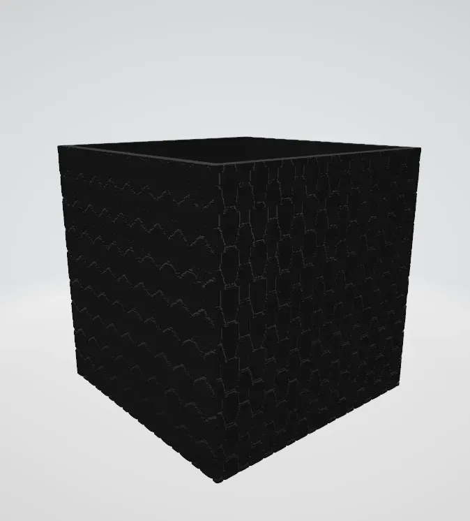 Blumentopf mit Textur