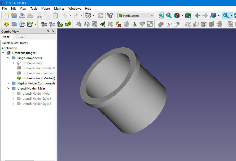 Outdoor Table Umbrella Ring 3D models download Creality Cloud