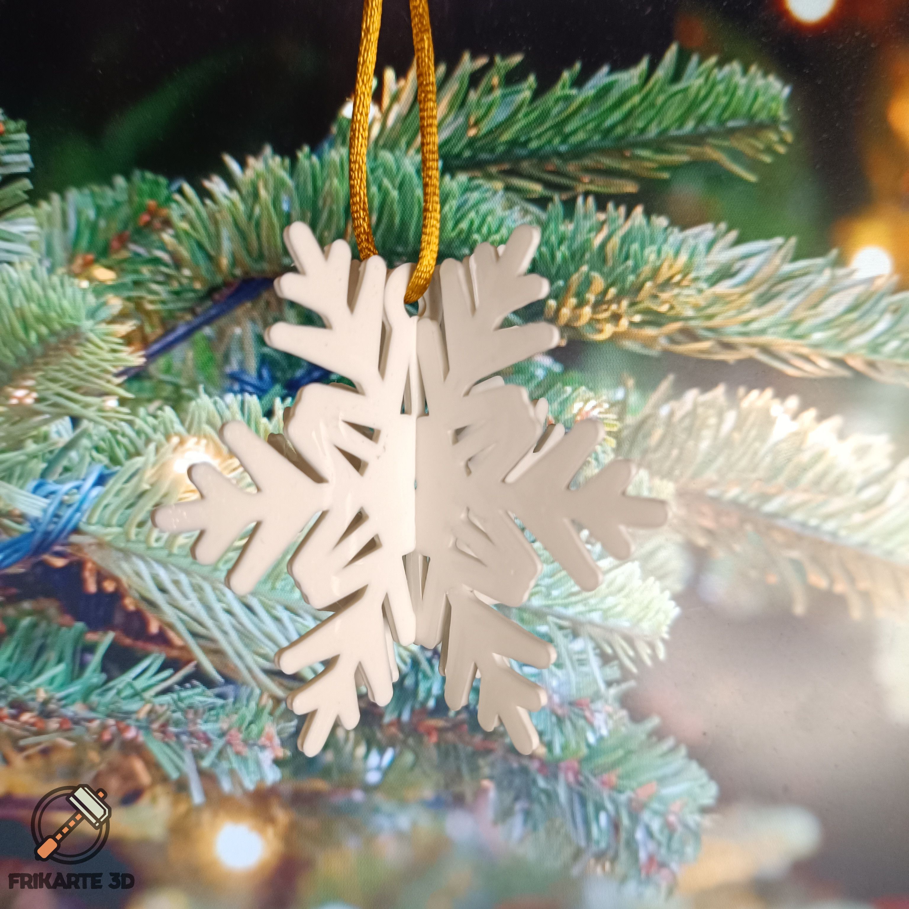 Ice Crystal Christmas Ornament Pack
