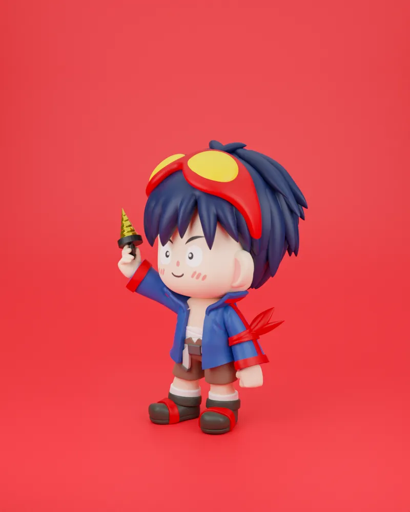 Chibit 068 : Simon (Tengen Toppa Gurren Lagann)