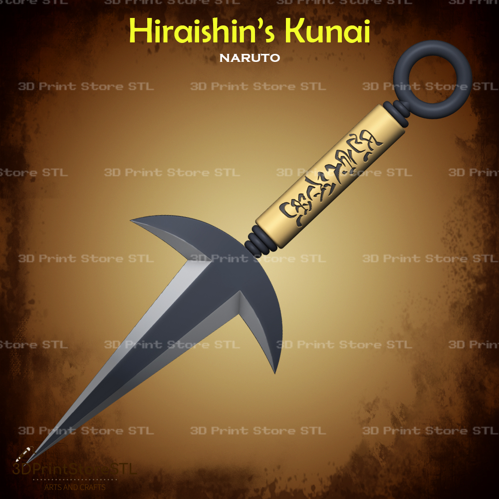 Namikaze Minato Hiraishin Kunai Cosplay Naruto - STL File | 3D models ...