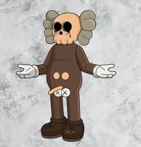 Kaws Big Lie Balls Fan Art Toy