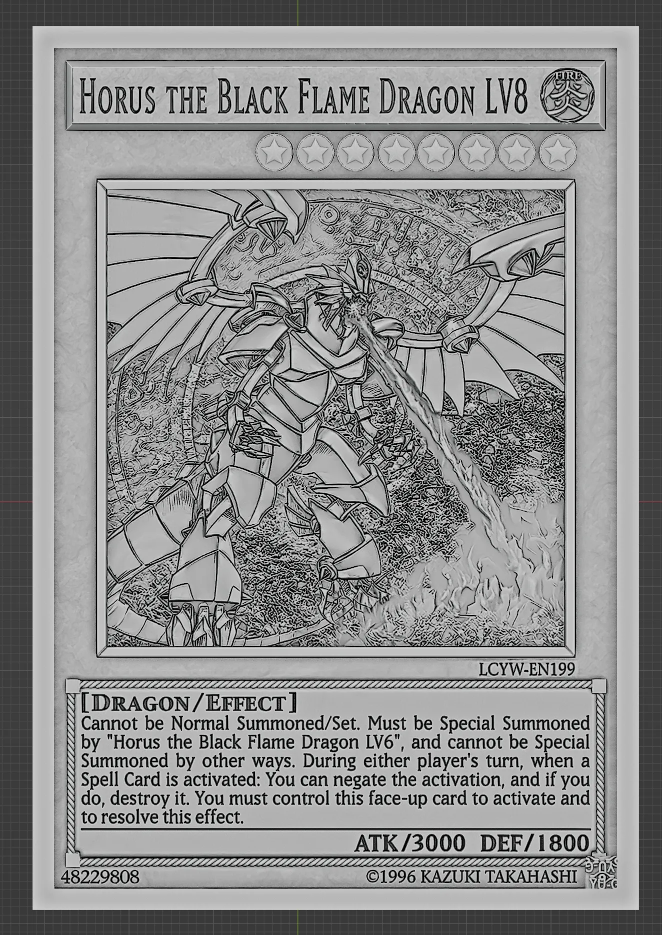 yugioh horus cards Horus the Black Flame Dragon LV8 [SOD-EN008] Ultimate Rare