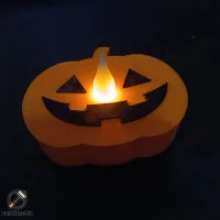 Halloween Pumpkin Candle Holder Pack-2