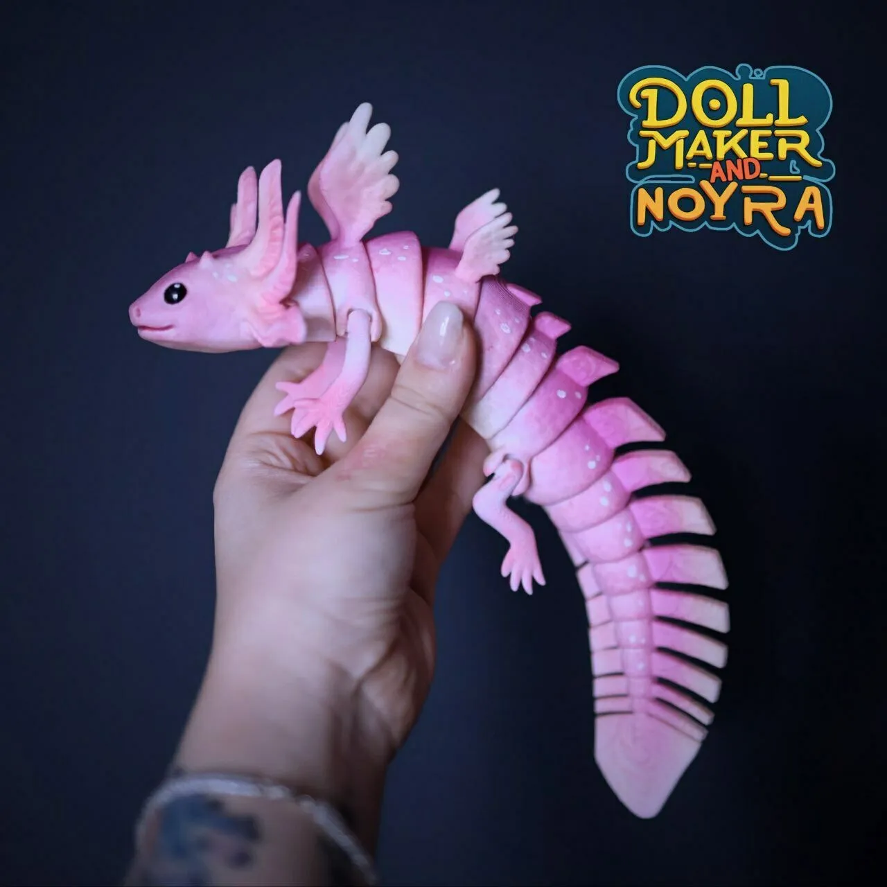 Stampa su luogo articolato angelo axolotl