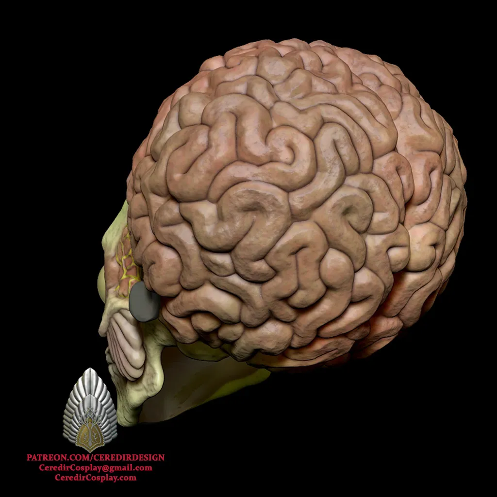 Mars Attacks Alien Mask 3D DIGITAL DOWNLOAD