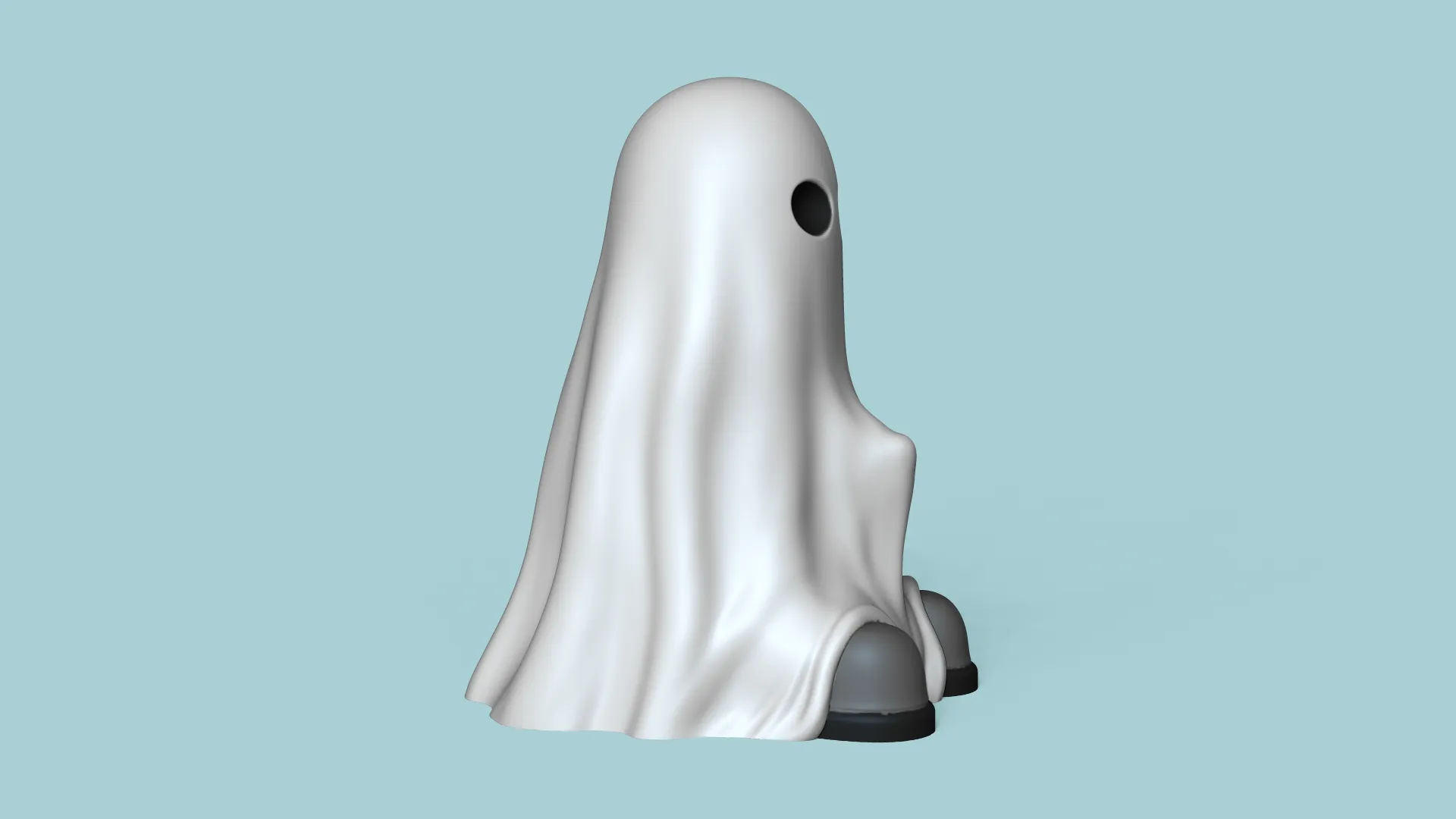 Funny Naughty Ghost Halloween - Creative Decor Keychain