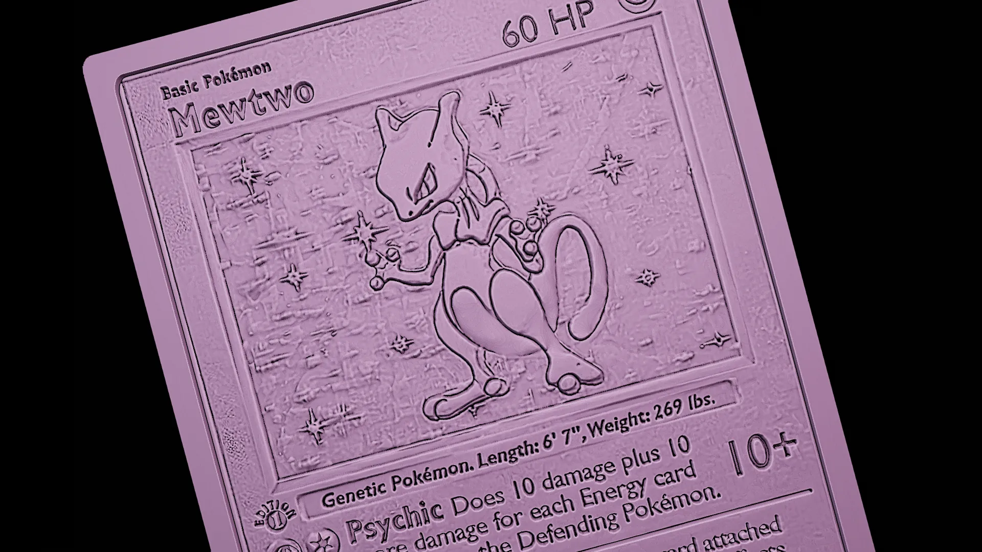 Mewtwo rare card Pokemon