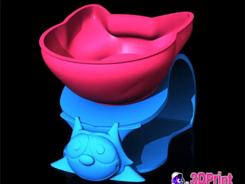 Comedero con soporte elevado para Gato