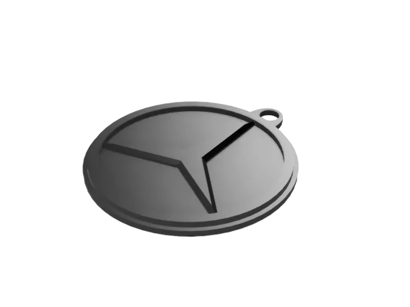 Mercedes-Benz logo & writing keychain