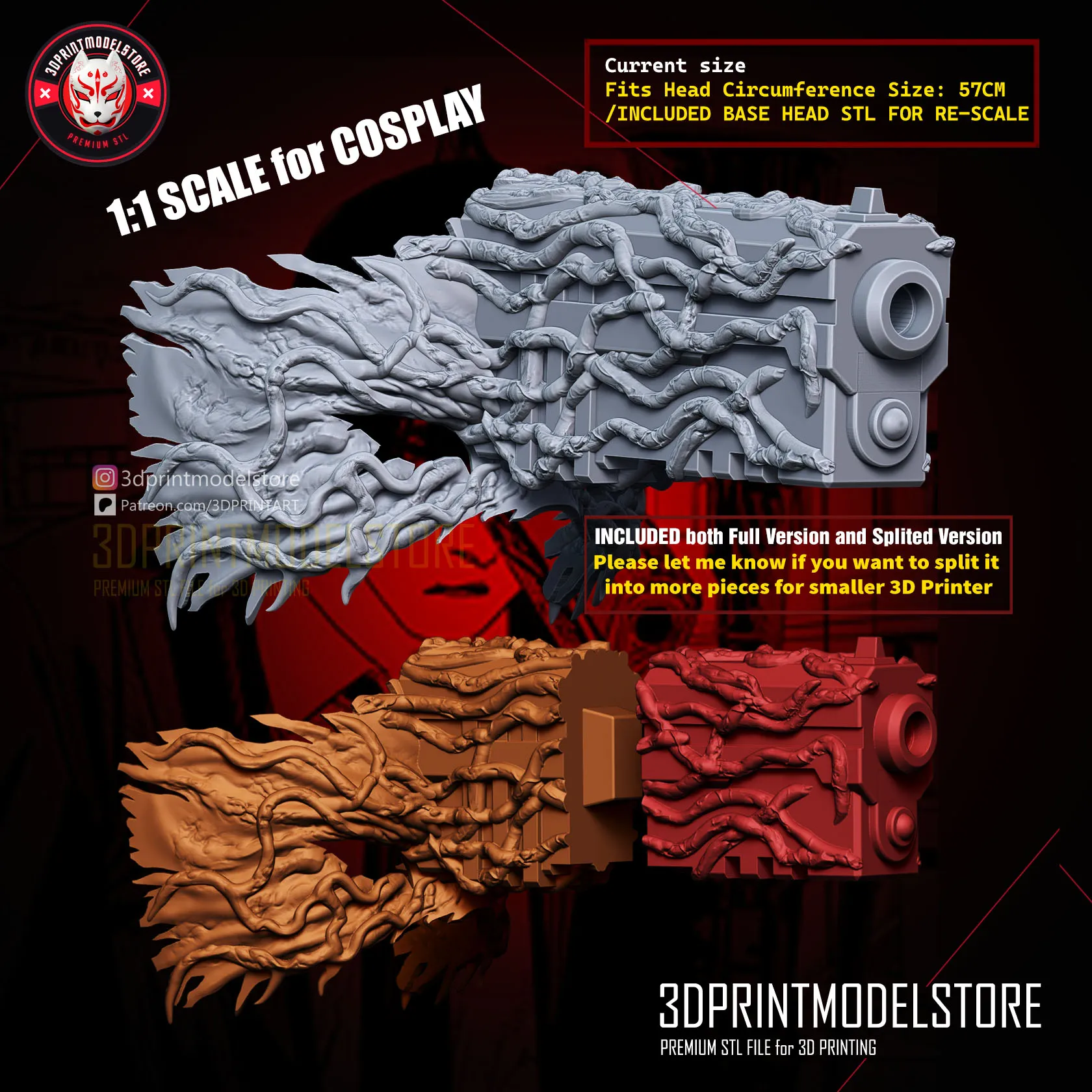Chainsaw Man Cosplay Mask - Aki Devil Gun Mask