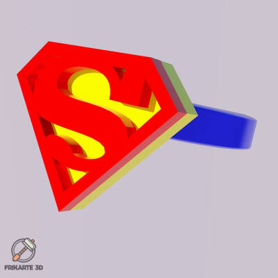 Superman Ring 3d model