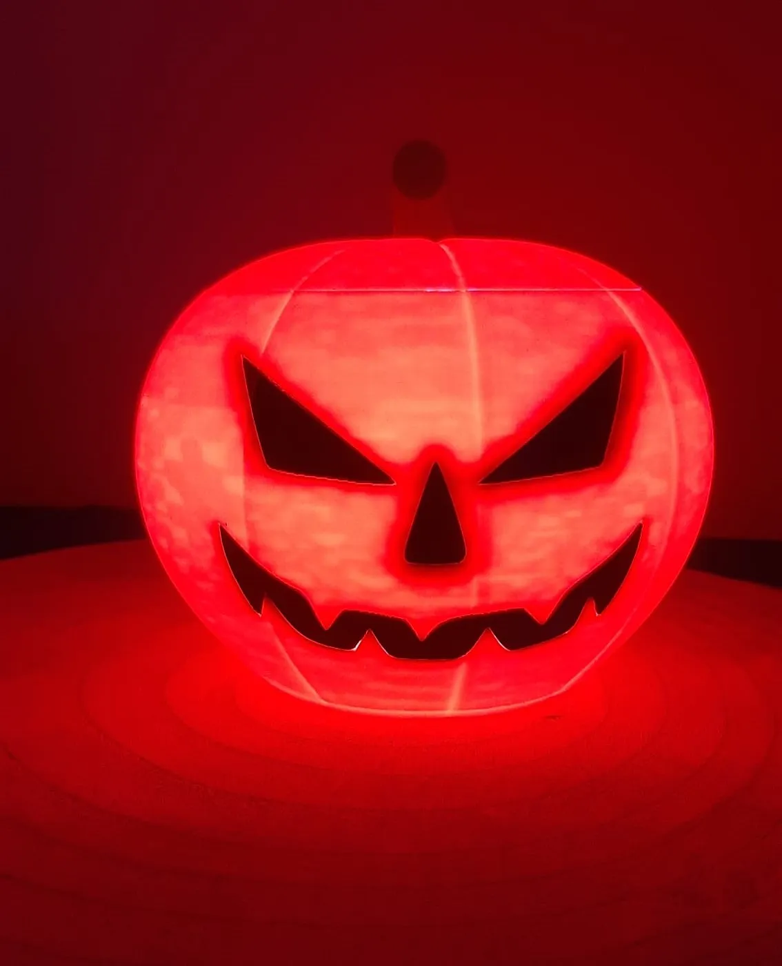 Halloween pumpkin lamp mid size
