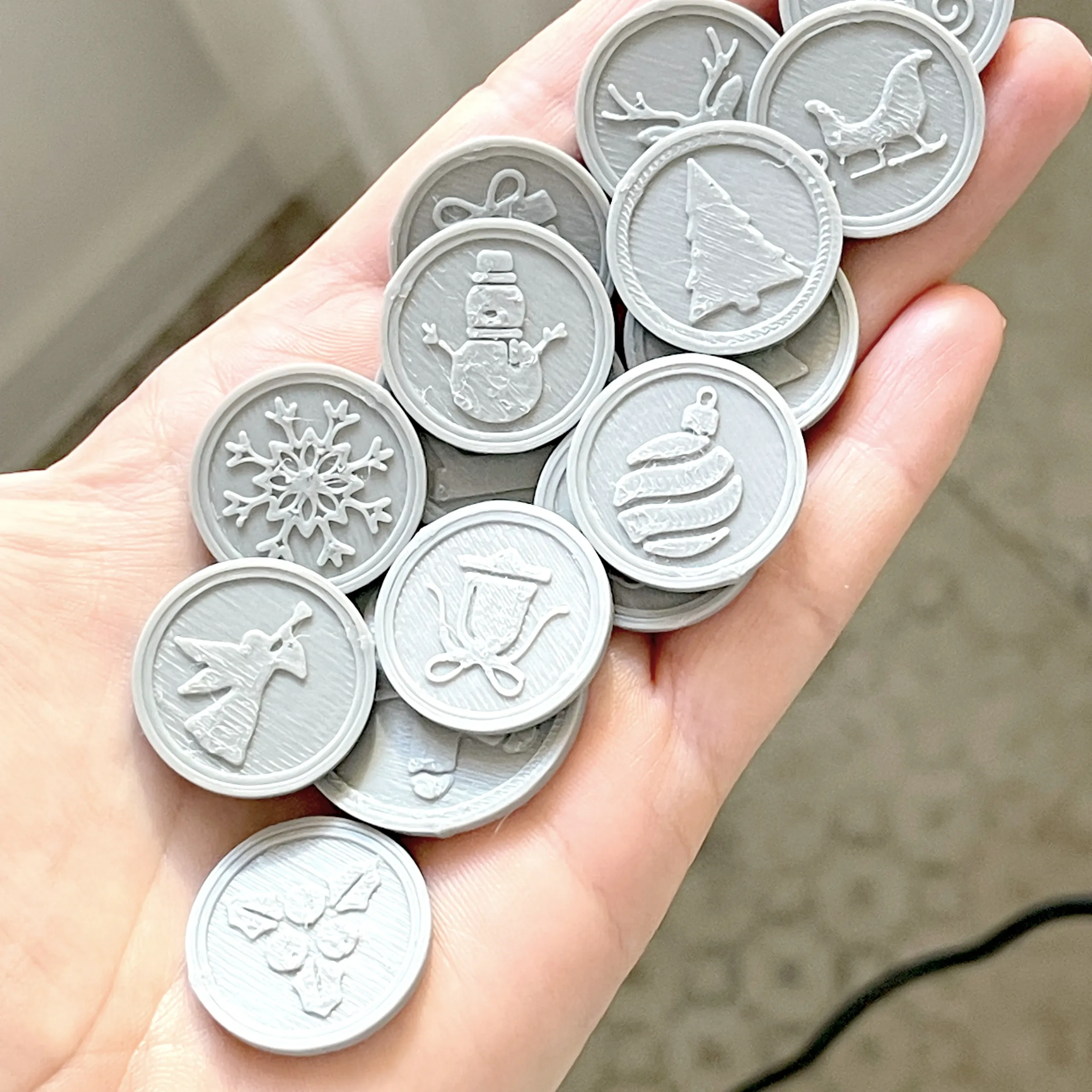Christmas Coins, Playing coins, coins, Christmas motive-4