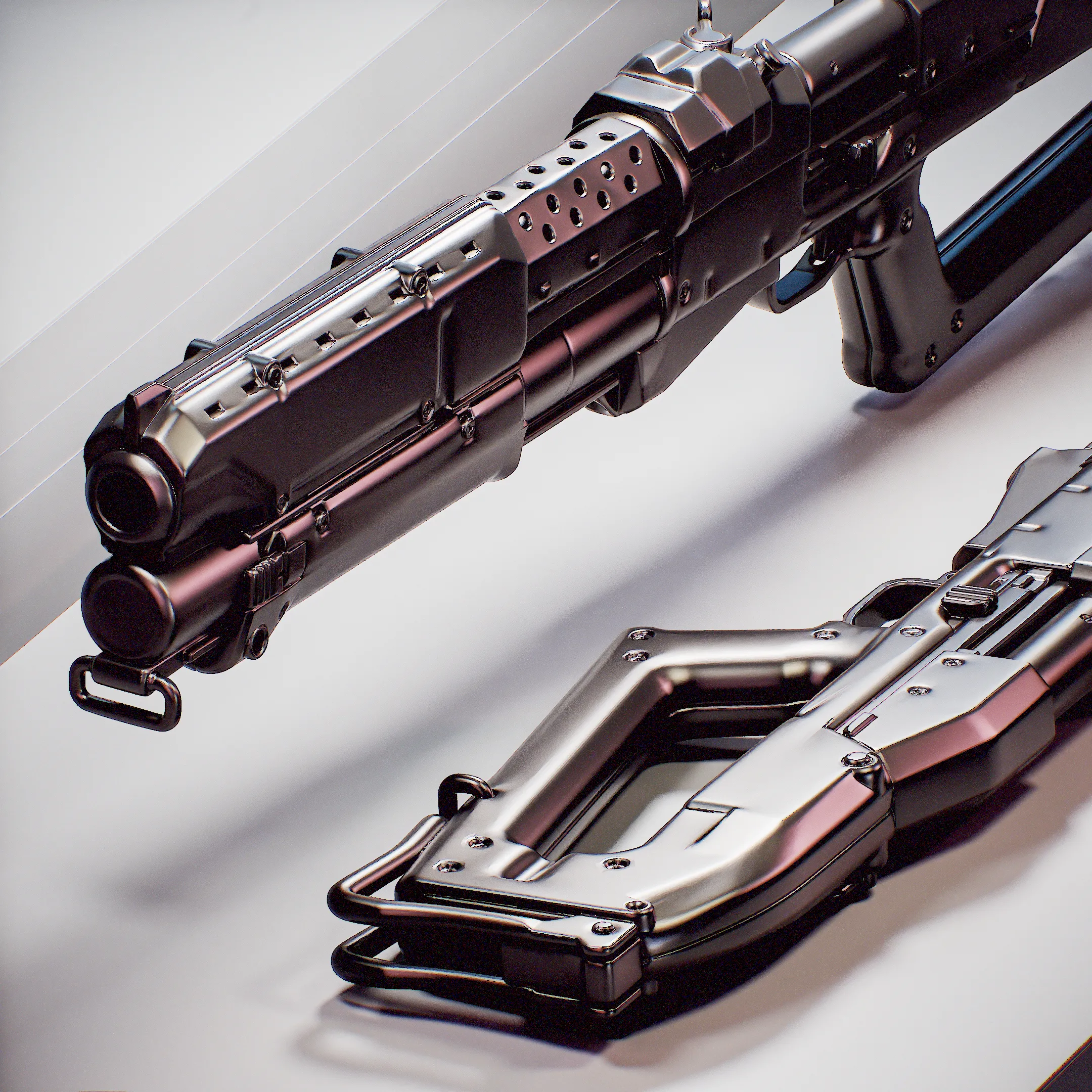 Budget Arm Carnage Shotgun Fan art Cyberpunk 2077