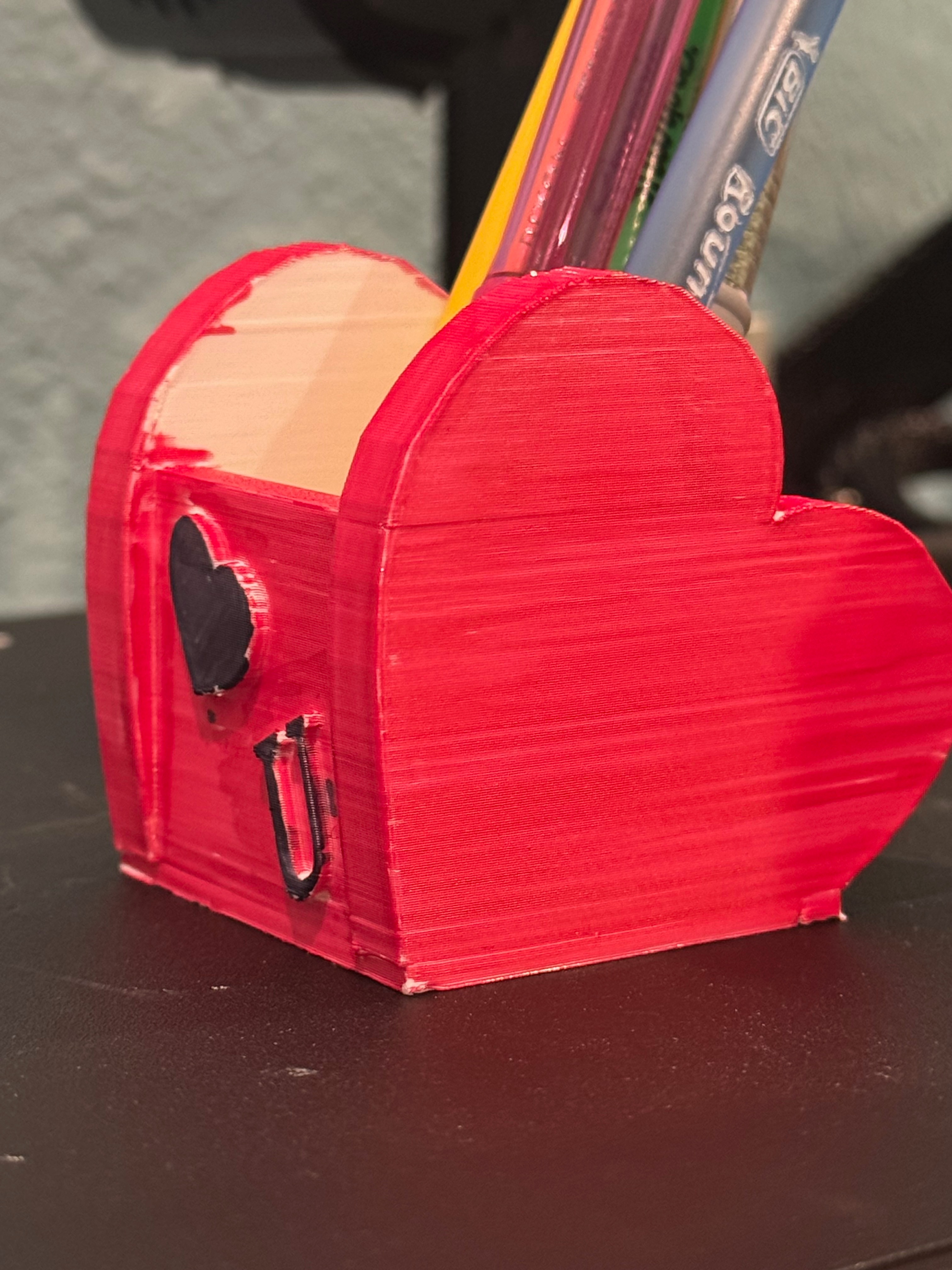 Mini Heart Pencil Holder 3D models download Creality Cloud